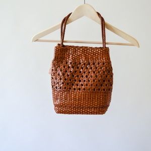 Vintage Woven Leather Purse